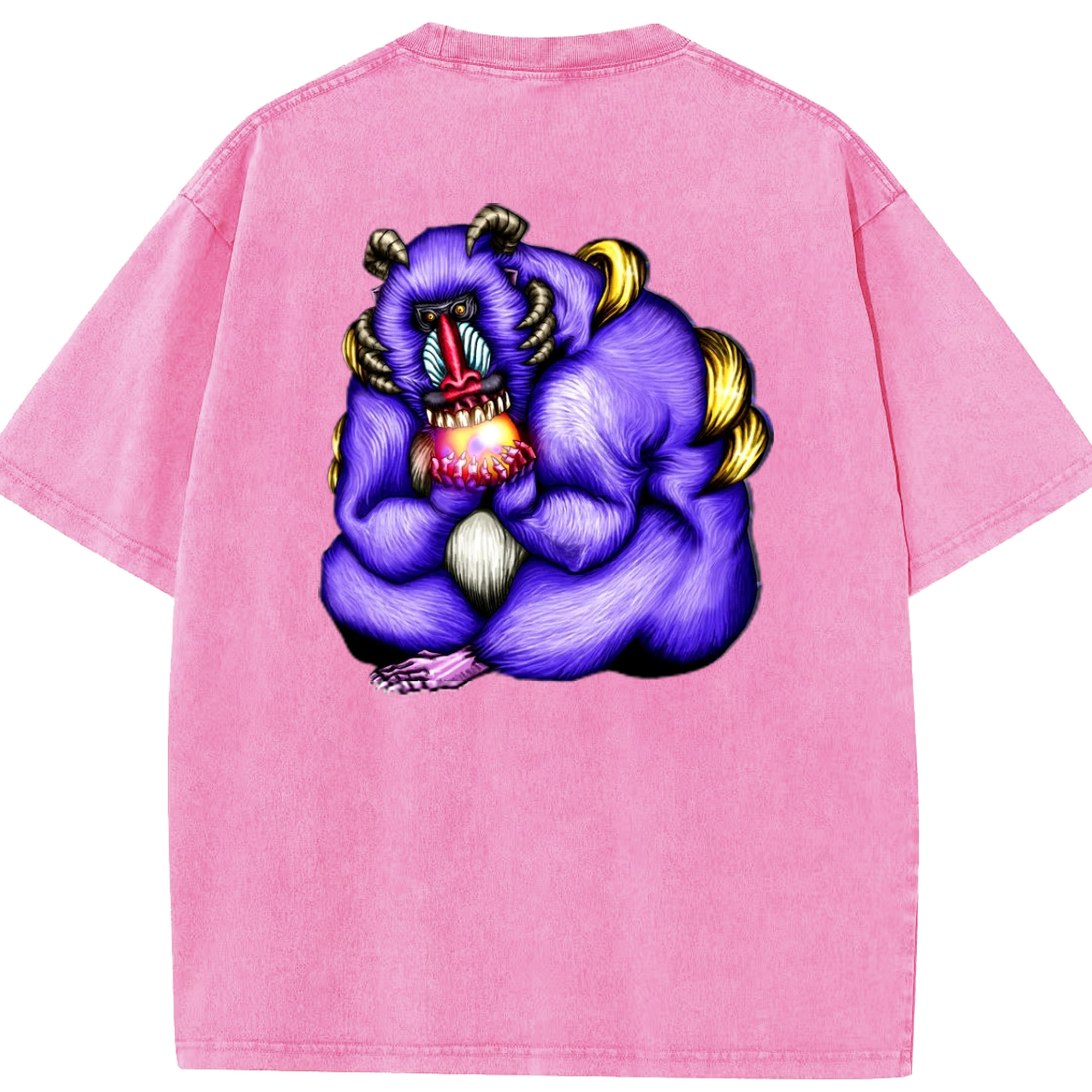 （画像用） 遊☆戯☆王 Yu-Gi-Oh! 綿100% ヴィンテージ風 半袖Tシャツ（背面プリント）